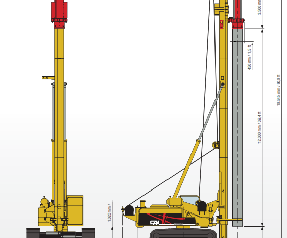Bate estacas completo marca CZM modelo EM5000HH completo