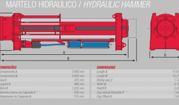 Bate estacas completo marca CZM modelo EM5000HH completo